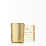 Load image into Gallery viewer, Thymes Frasier Fir Gold Votive Candle
