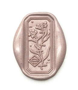 Fringed Pink Wax Seal Stamp