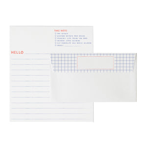 Graph Paper Letterhead Set