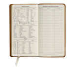 Load image into Gallery viewer, slim leather date book pocket planner

