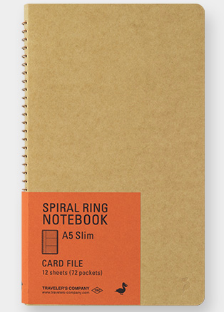 Traveler's Spiral Ring Notebook A5 Slim - Card File