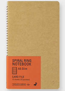 Traveler's Spiral Ring Notebook A5 Slim - Card File