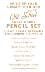 Load image into Gallery viewer, Multi Vintage Swear Words Pencil Set
