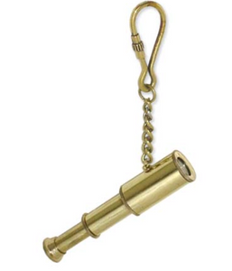 Antiqued Brass Keychain