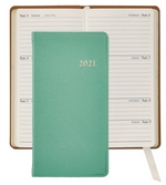 Load image into Gallery viewer, 2021 Goatskin Leather Pocket Datebook (3-1/8&quot; x 6&quot;)
