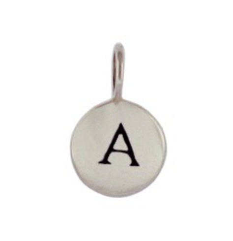 Sterling Silver Letter Charm Necklace