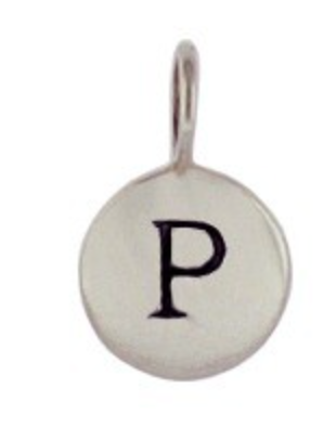 Sterling Silver Letter Charm Necklace
