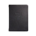 Load image into Gallery viewer, small black leather travel journal 
