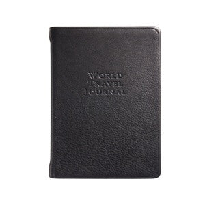 small black leather travel journal 