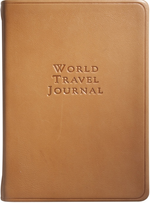 Load image into Gallery viewer, small leather travel journal british tan

