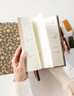 Load image into Gallery viewer, 2025 Petite Linen Bound Planner - Chrysanthemum
