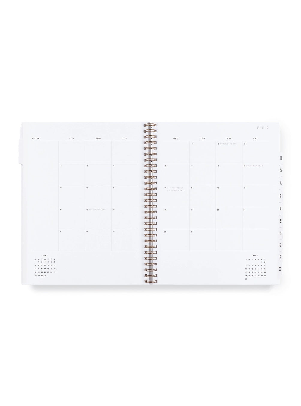 2025 Year Task Planner - Oxford Blue