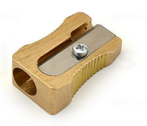 DUX Single Brass Pencil Sharpener