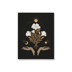 Celestial Flowers medium layflat notebook