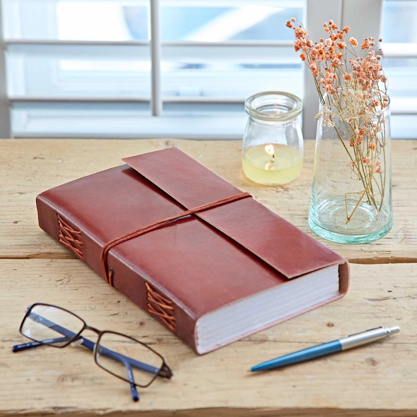 Handmade Distressed Leather Journal