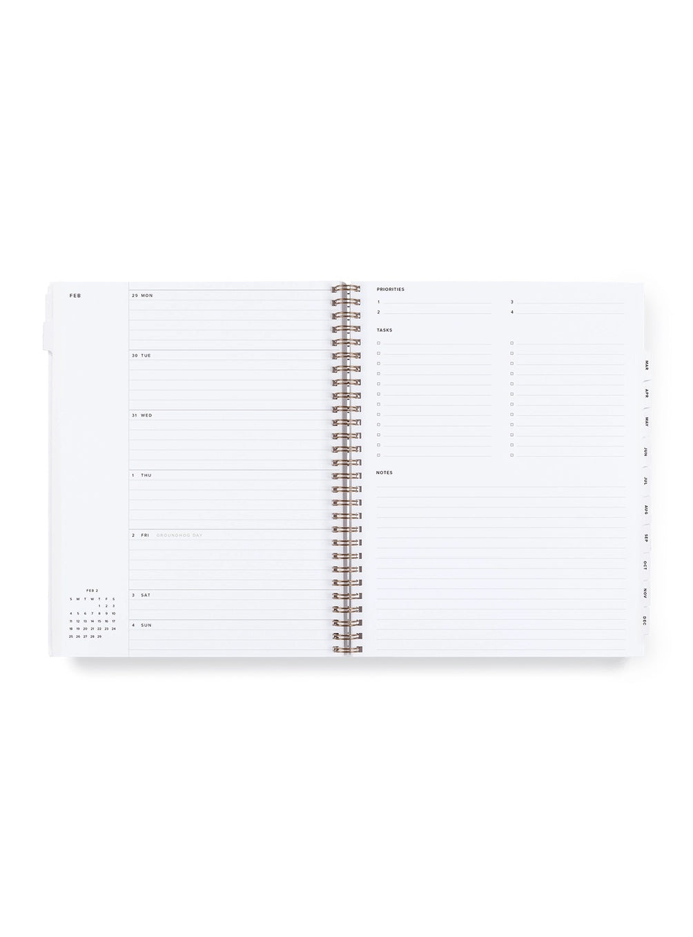 2025 Year Task Planner - Oxford Blue