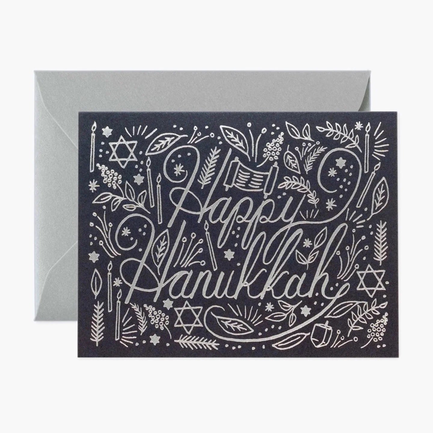 Rifle Paper Co. Silver Hanukkah Greeting Card (Boxed Set of 8)