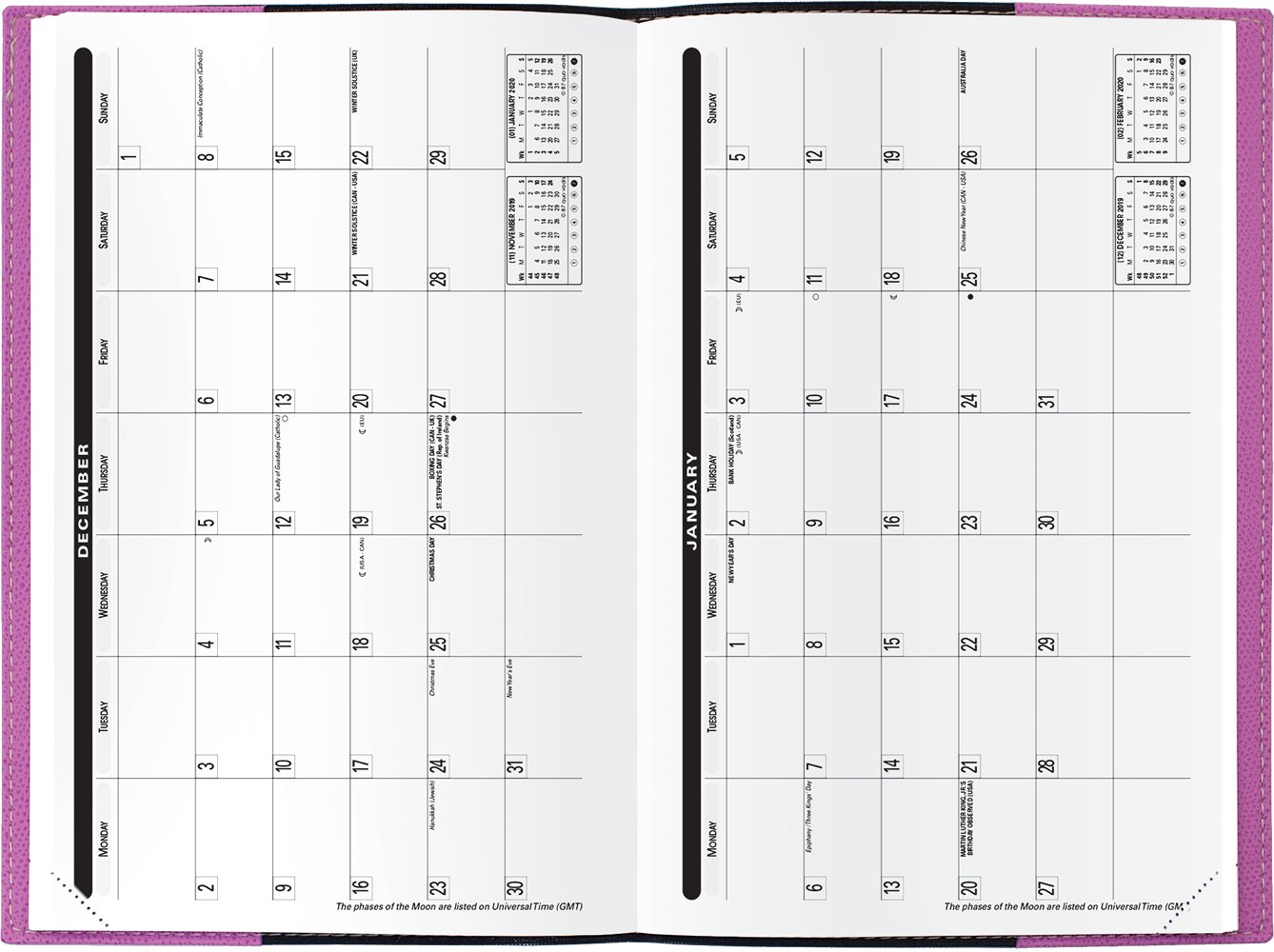 Quo Vadis "Scholar" Weekly Planner 12 months, August to July - 6 1/4 x 9 3/8"