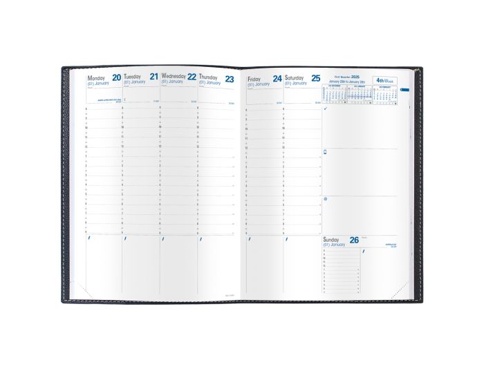 Quo Vadis 2025 Trinote Weekly Planner Refill