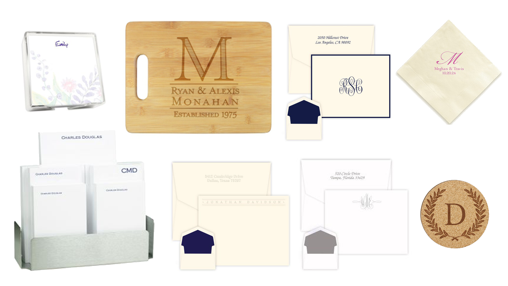 Personalized Stationery and Invitations - Traditional
