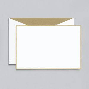 Crane Gold Border Correspondence Card
