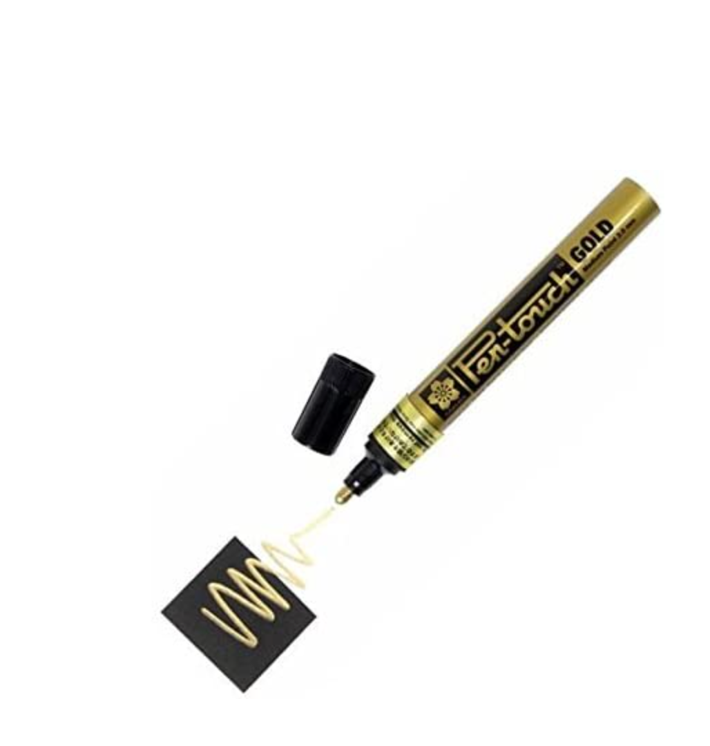 Sakura Pen-Touch gold paint marker