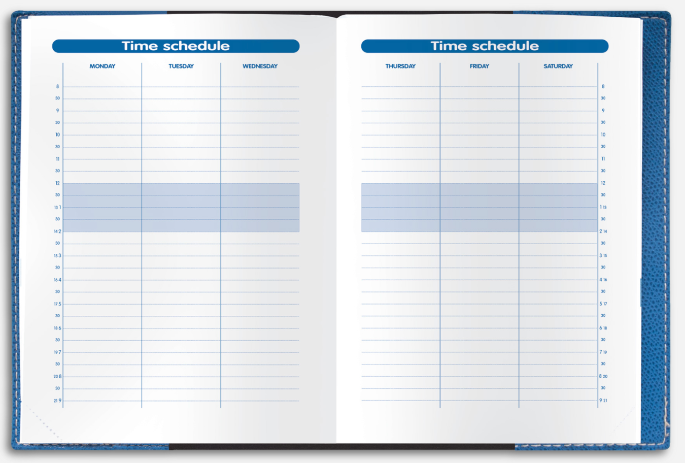 Quo Vadis 2021 Hebdo Weekly/Monthly Planner 12 Months - 6 1/4 x 9 3/8" Smooth Faux Leather