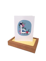 Load image into Gallery viewer, Spring Floral Initial Note Cards
