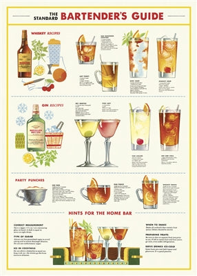 Decorative Paper - Bartender's Guide