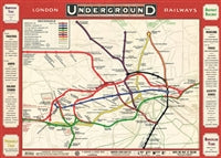 Vintage Style Map - London Underground