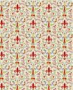 Load image into Gallery viewer, Florentine Gift Wrap - Red Fleur de Lis
