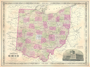Copy of Vintage Style Map Set- Ohio and Columbus
