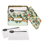 Load image into Gallery viewer, Rifle Paper Co citrus floral recipe box
