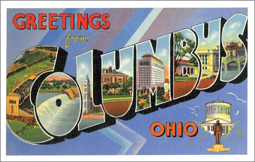 Vintage Ohio Postcard Set of 6